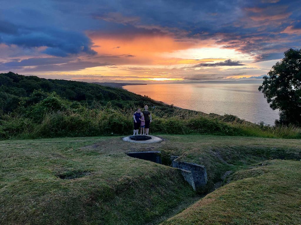 aftenstemning ved WN60 lige bag Camping Le Robinson