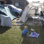 Camping gennem tiden - vores rejse startede i et telt fra aldi til 100 kr